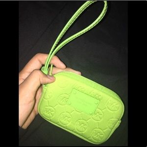 Lime Green Michael Kors wristlet